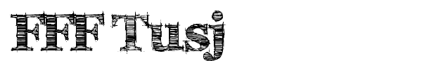 FFF Tusj font preview